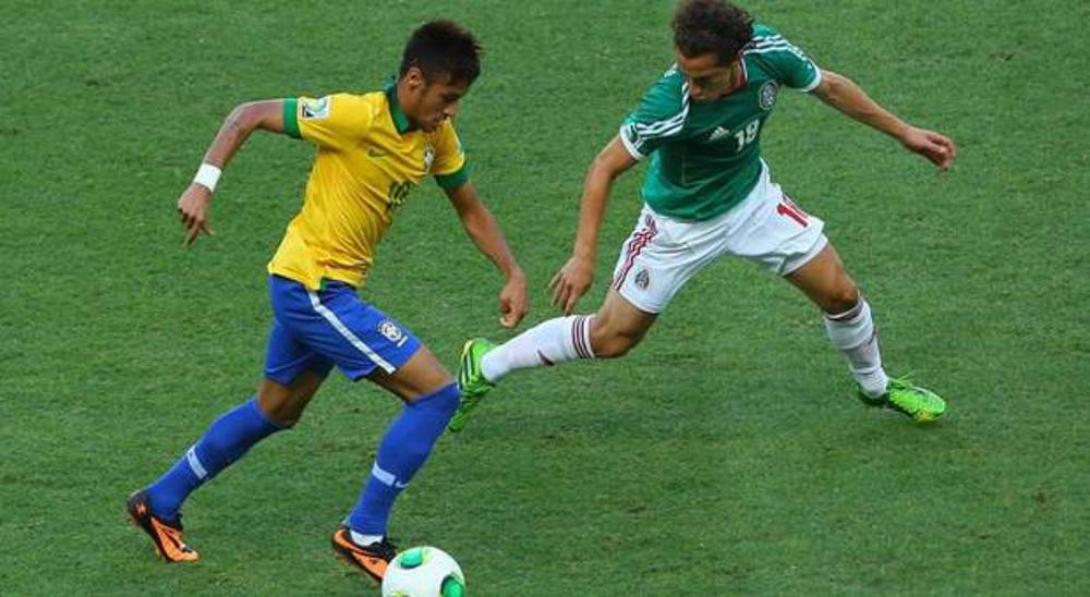 Mexico falls to Neymar, Brazil
