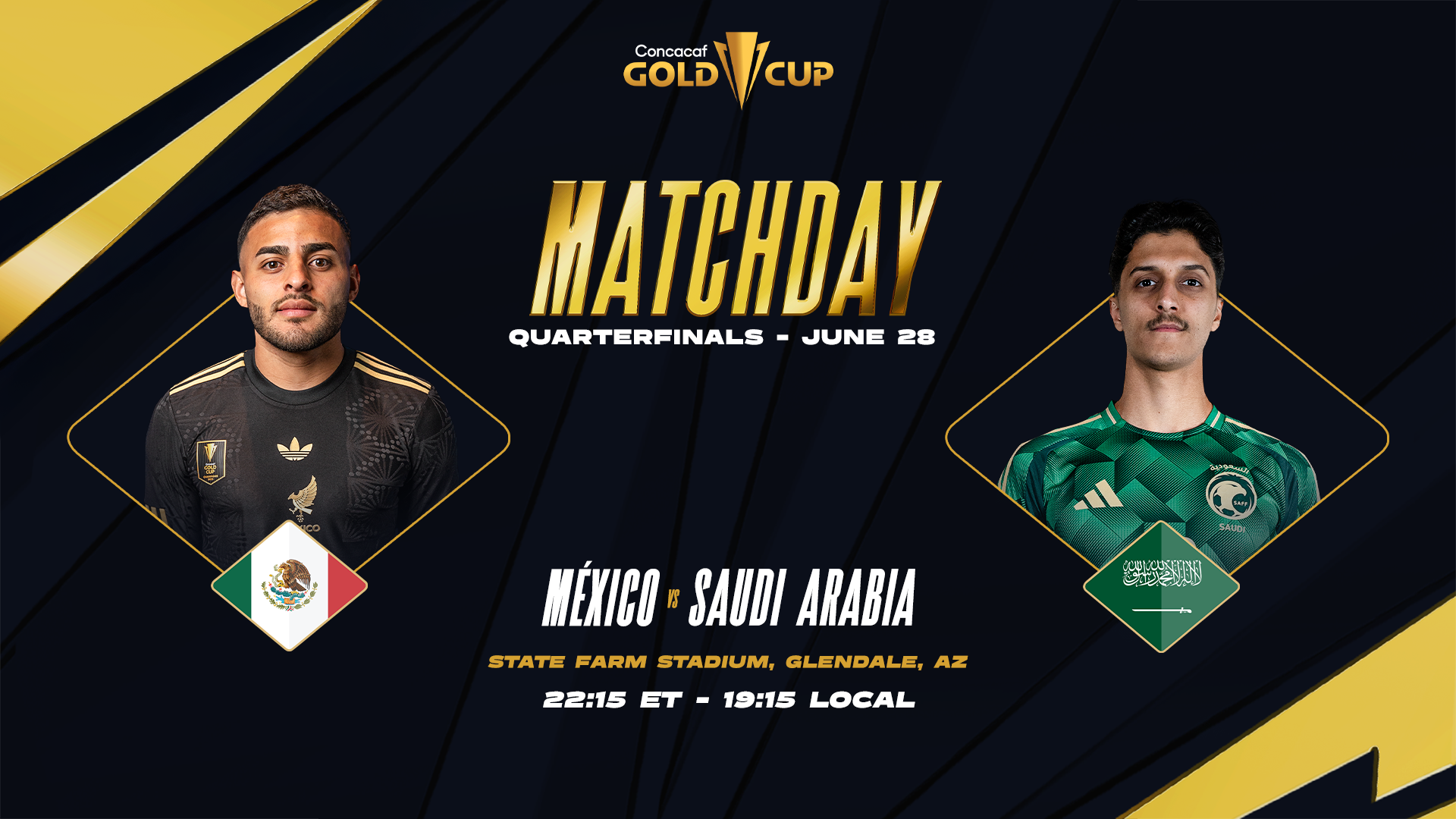 Mexico meets Saudi Arabia in Gold Cup Quarterfinals