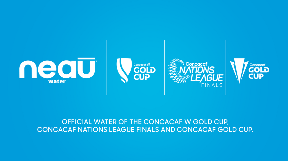 Concacaf y neaū Water se asocian uniendo fuerzas para hidratar a los jugadores