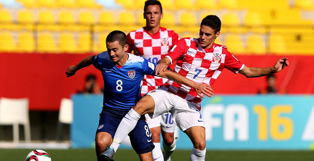 Croacia remontó para empatarle a EE.UU en Mundial Sub-17