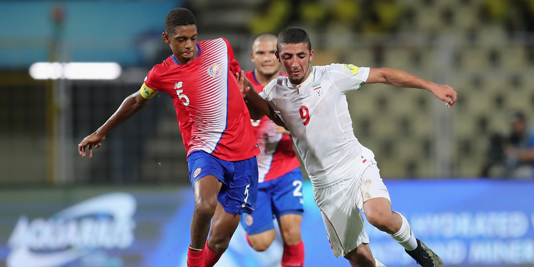 Costa Rica eliminada del Mundial Sub 17 tras derrota ante Irán