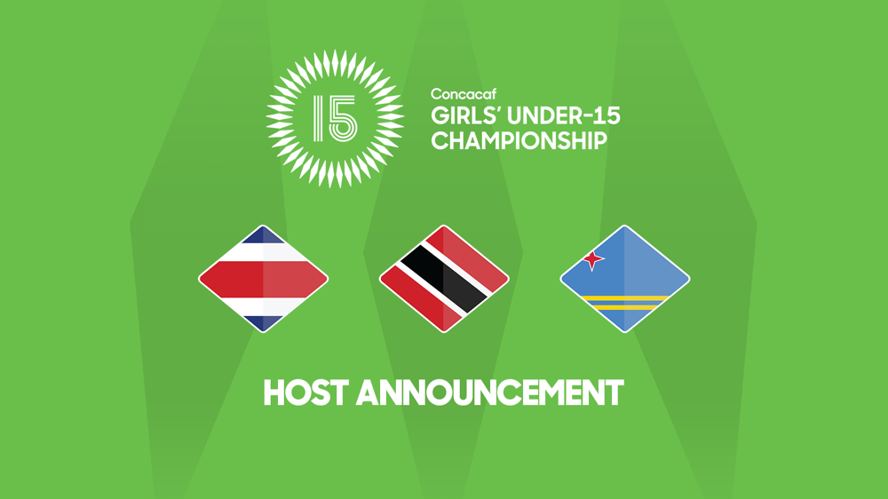 Costa Rica, Trinidad and Tobago, and Aruba named hosts for 2024 Concacaf Girls’ U-15 Championship
