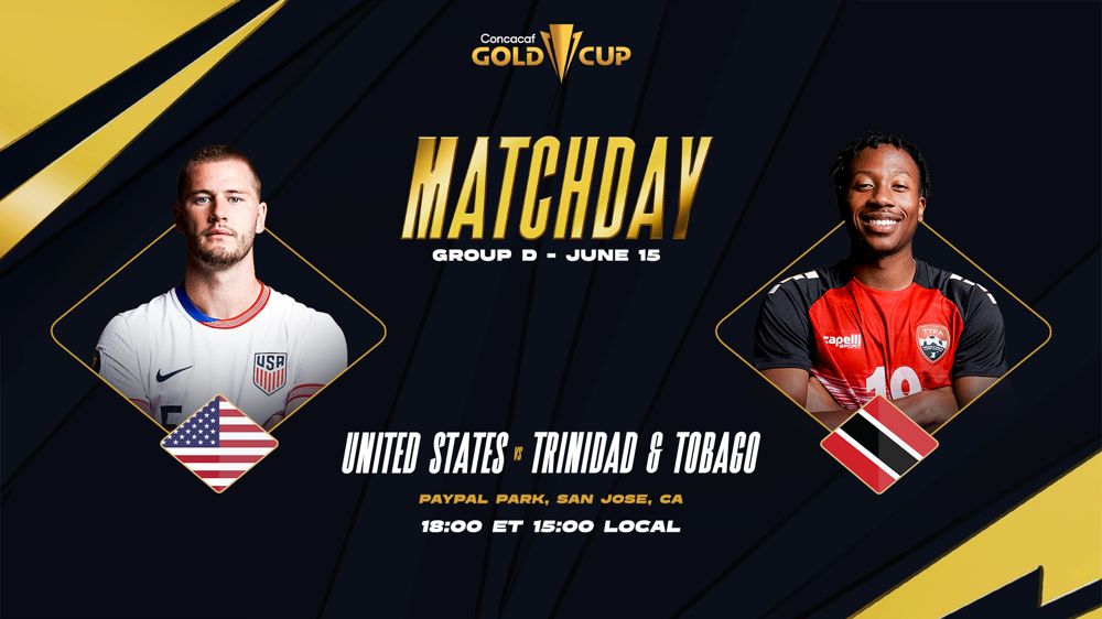 Estados Unidos y Trinidad y Tobago inician su camino en la Copa Oro