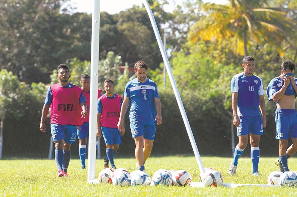 Nicaragua concentrada en el partido contra Anguila