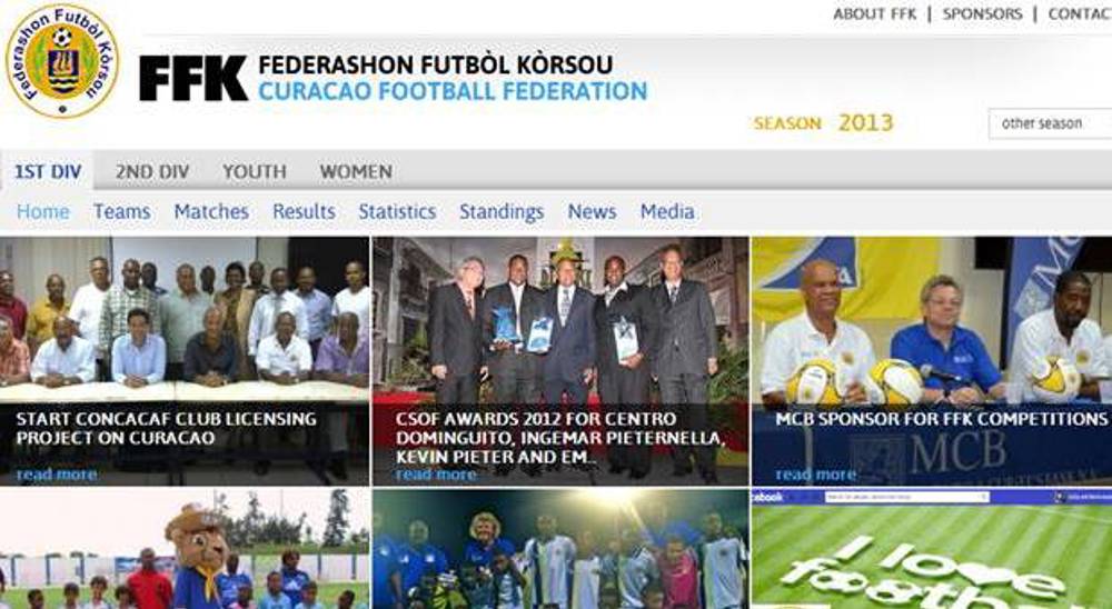 Federaciòn Curacao estrena nueva página web