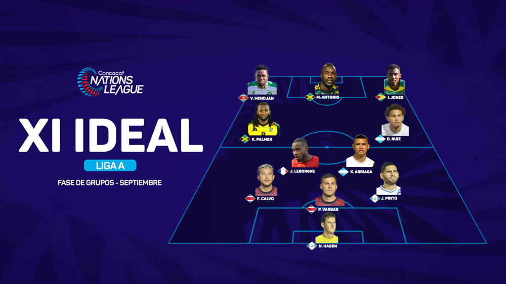 Hagen, Ruiz y Antonio encabezan el XI ideal de la Liga A en septiembre 2024