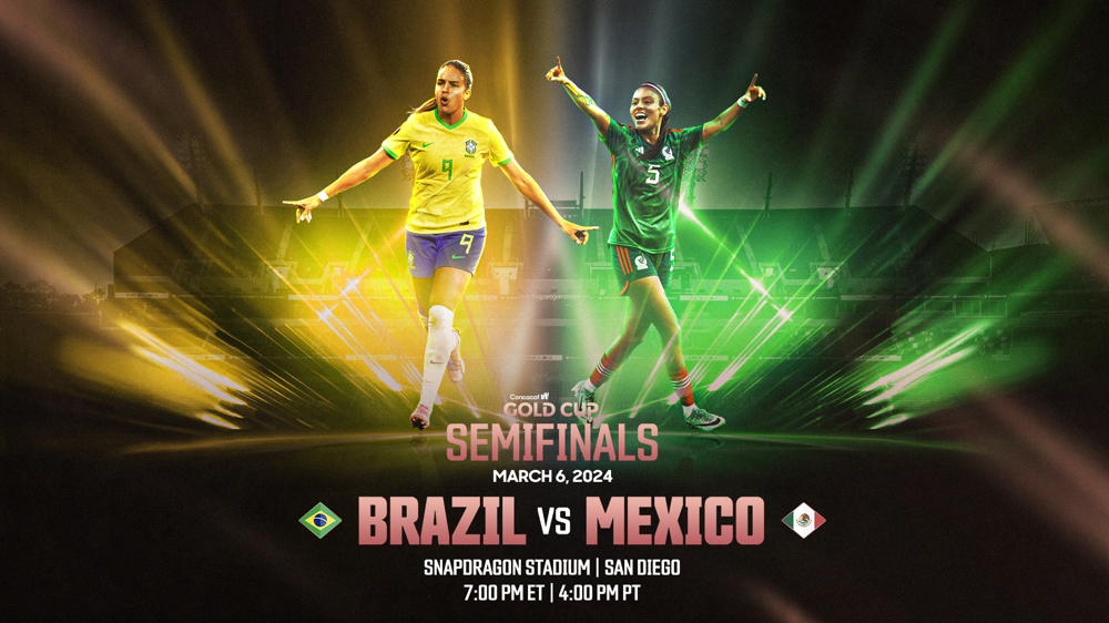 Mexico, Brazil vying for first ticket to W Gold Cup Final 