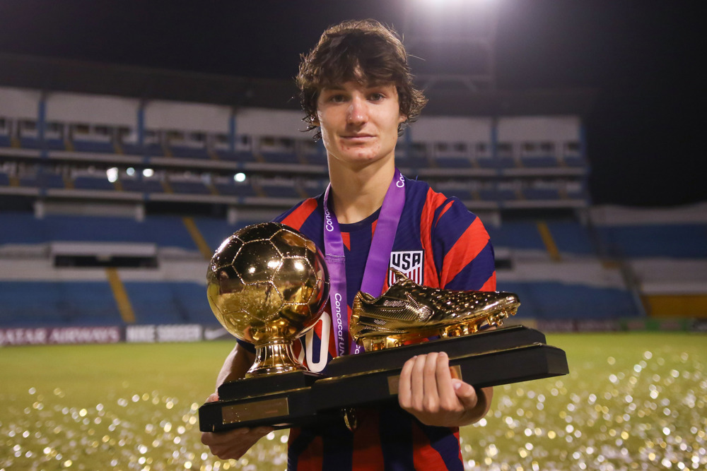 Aaronson ganó los Premios al Mejor Jugador y Máximo Goleador del Sub-20