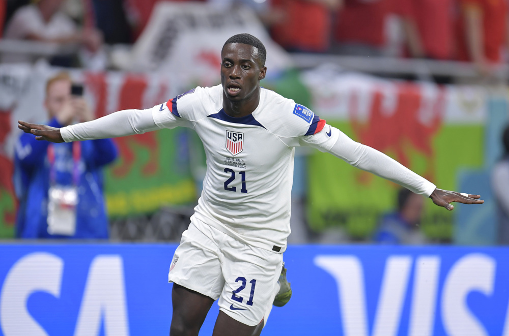 Con gol de Weah, Estados Unidos  empató contra Gales
