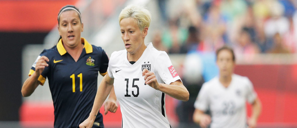 Dos goles de Rapinoe impulsan triunfo de EE.UU sobre Australia