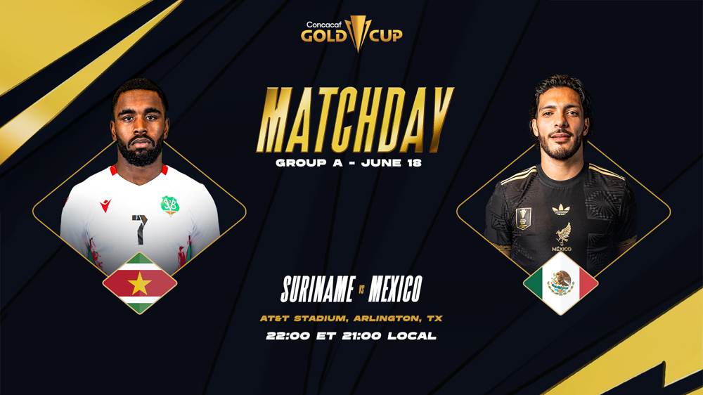 Mexico and Suriname meet in first Gold Cup encounter