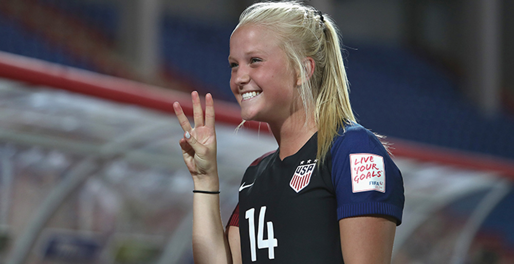 U-17 WWC: USA’s Kuhlmann nets three in win over Paraguay