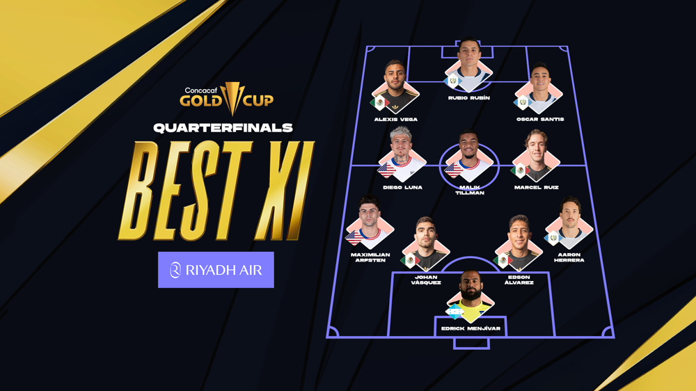 Menjívar, Santis y Vega encabezan el XI Ideal de los Cuartos de Final de la Copa Oro