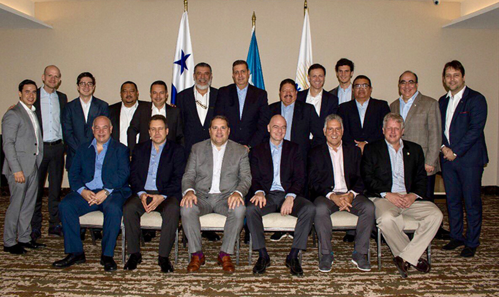 Montagliani joins FIFA President in visit to Panama