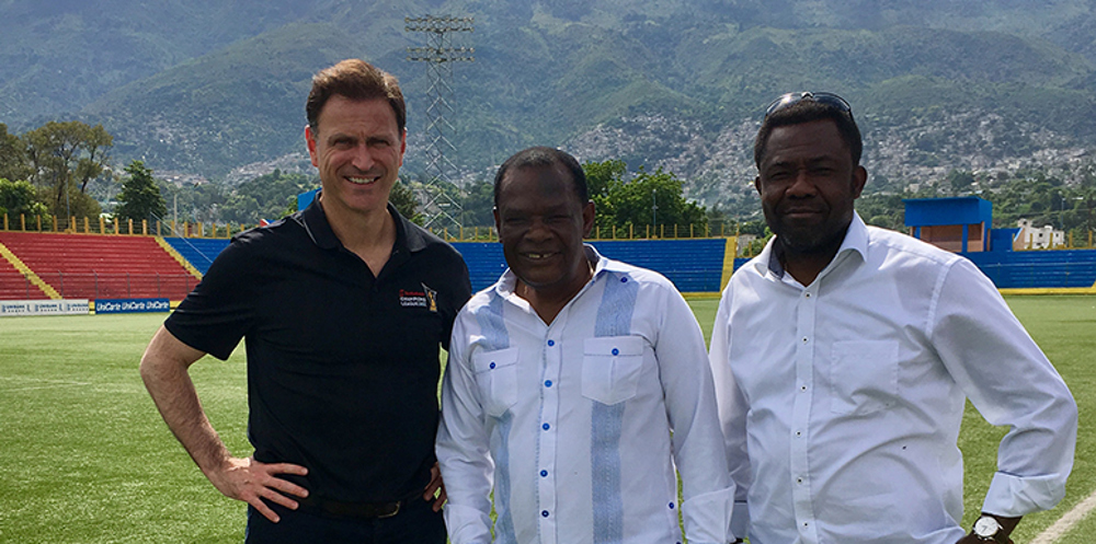 CONCACAF and FIFA officials visit Haiti