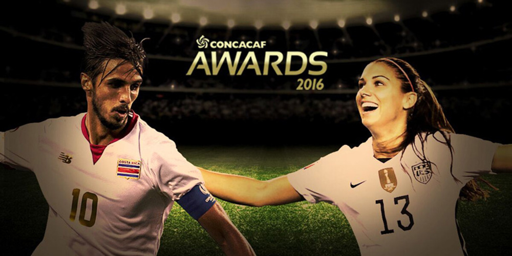 Bryan Ruiz y Alex Morgan Nombrados Jugadores del Año 2016 de CONCACAF